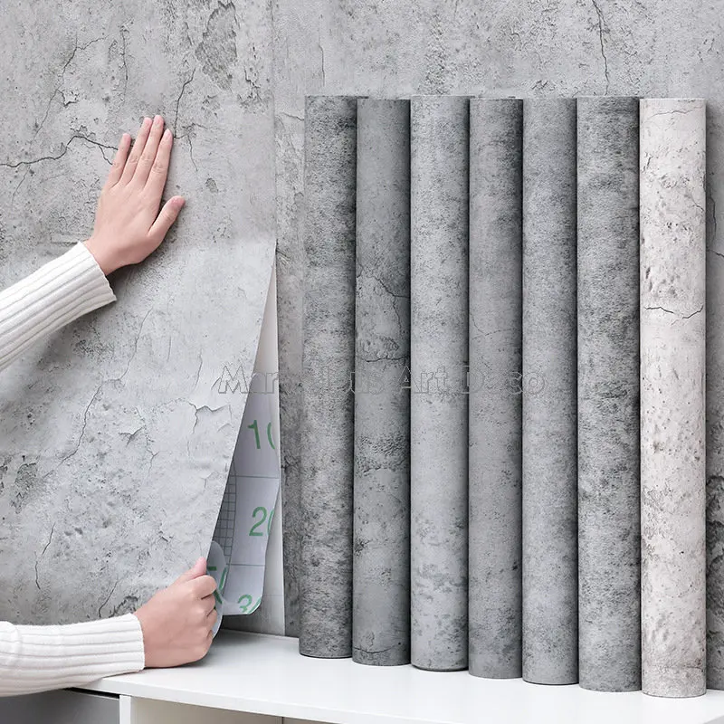 Cement Gray Wallpaper Vinyl Waterproof Self-adhesive Wallpaper Countertop Contact Paper Kitchen Bathroom Furniture Renovation
Cement Gray Wallpaper Vinyl Waterproof Self-adhesive Wallpaper Countertop Contact Paper Kitchen Bathroom Furniture Renovation