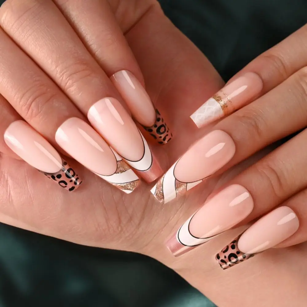 24pcs Detachable DIY Full Cover Press on Nails Ballerina Fake Nails Long French Leopard
24pcs Detachable DIY Full Cover Press on Nails Ballerina Fake Nails Long French Leopard