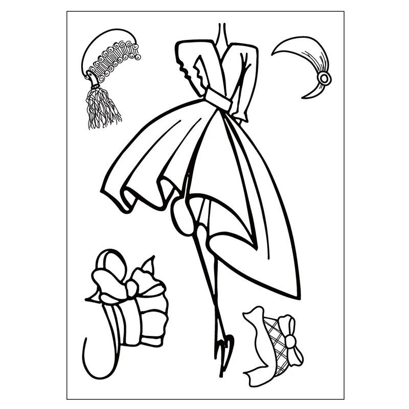 Fashion Dress Headgear Transparent Stamp DIY Scrapbooking Card Album Photo Making Crafts Stencil New 2022
Fashion Dress Headgear Transparent Stamp DIY Scrapbooking Card Album Photo Making Crafts Stencil New 2022
