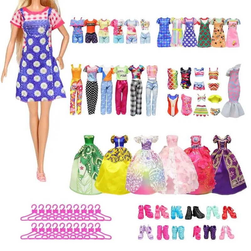 Play House Doll Clothes 57 Pcs Dress Up Fashion Design Kit Printed Pattern Doll Accessories Collection For Birthday Christmas
Play House Doll Clothes 57 Pcs Dress Up Fashion Design Kit Printed Pattern Doll Accessories Collection For Birthday Christmas