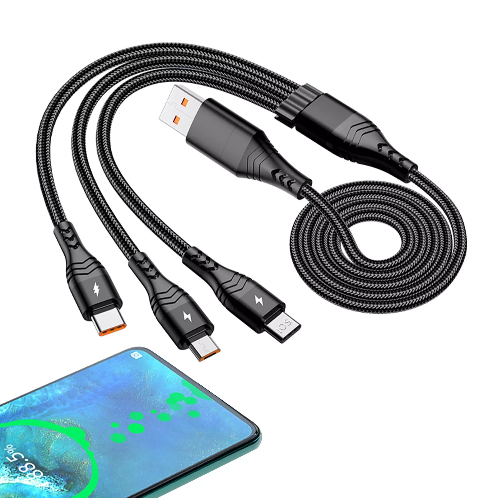 NEW2023 6-In-1 Fast Charging Data Multi Charging Cord Compatible With Ios Android Mobile Phones And Electronic Devices Tablets
NEW2023 6-In-1 Fast Charging Data Multi Charging Cord Compatible With Ios Android Mobile Phones And Electronic Devices Tablets