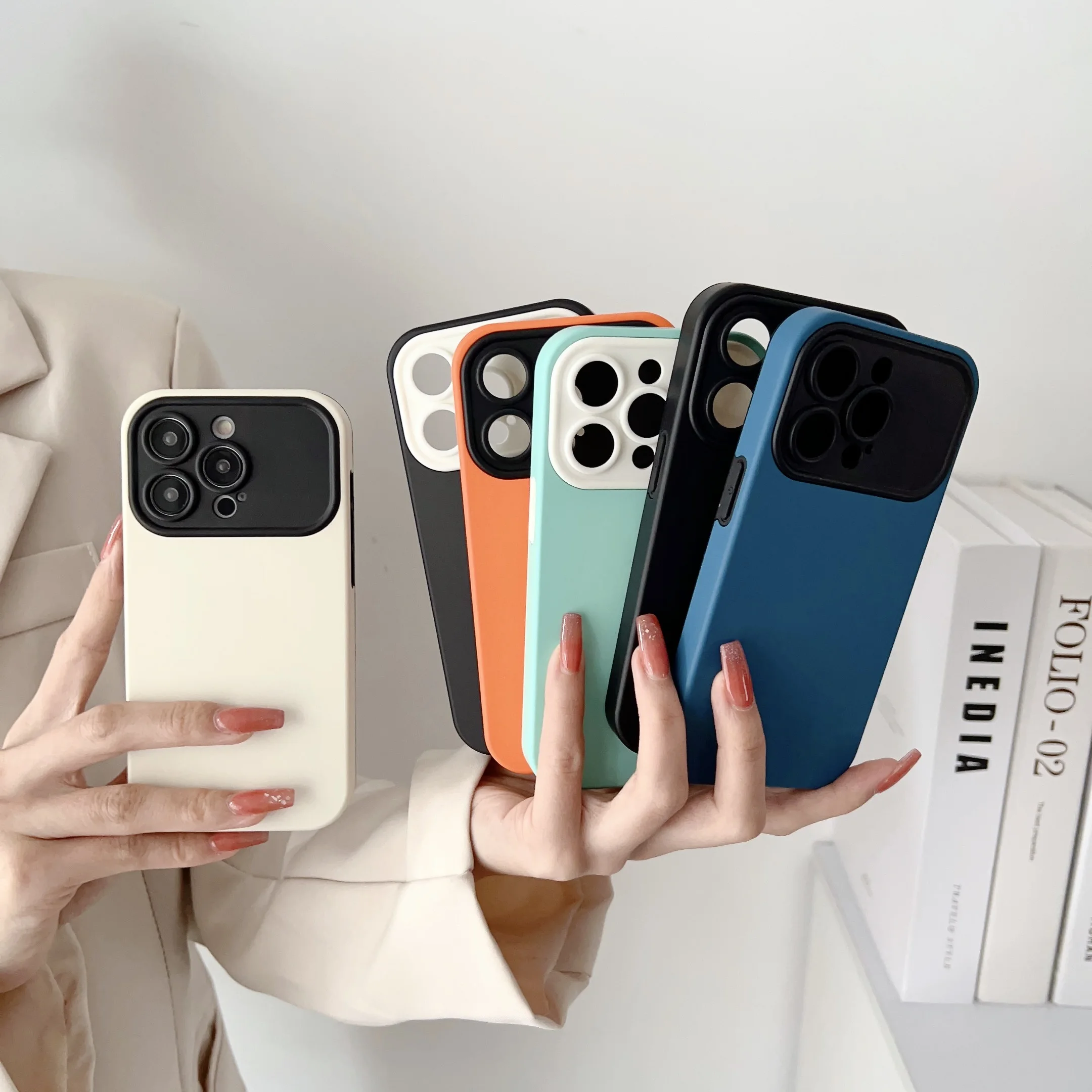 UTOPER Contrast Phone Case for IPhone 14 13 12 11 Pro Max X XR XS Max Frosted Silicone Texture Anti-collision Protective Cover
UTOPER Contrast Phone Case for IPhone 14 13 12 11 Pro Max X XR XS Max Frosted Silicone Texture Anti-collision Protective Cover