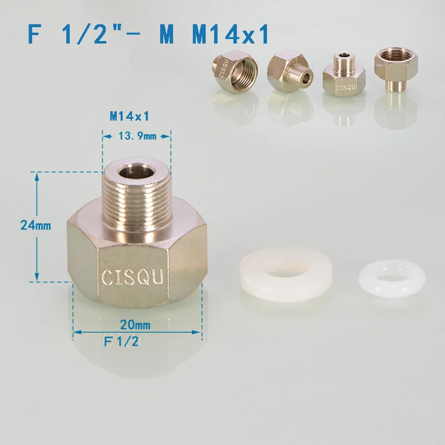 Медный угловой клапан-соединитель F1/2"-M m14x1 F1/2"-F m15x1
Медный угловой клапан-соединитель F1/2"-M m14x1 F1/2"-F m15x1
