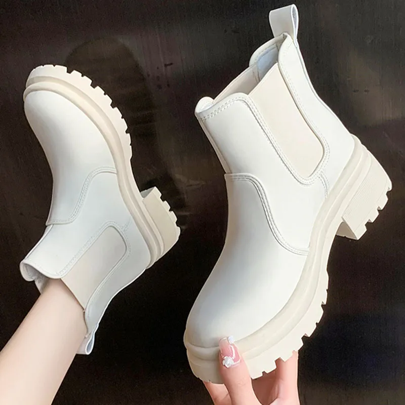 Women Flats Platform Chelsea Ankle Boots 2022 Winter New Fashion Chunky Black Motocycle Boots Casual Walking Shoes Snow Botas
Women Flats Platform Chelsea Ankle Boots 2022 Winter New Fashion Chunky Black Motocycle Boots Casual Walking Shoes Snow Botas