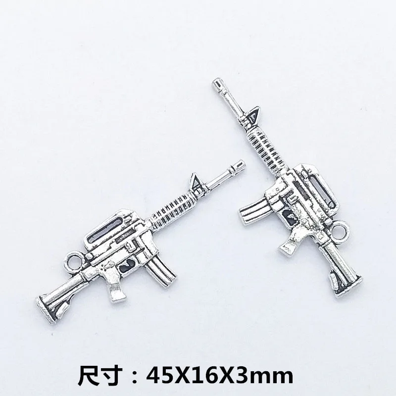 10Pcs Vintage Metal Gun Nail Art Decoration 45X16X3mm Silver/Gold/Bronze Punk Gun 3D Antique Alloy Gun Manicure Parts je-*89
10Pcs Vintage Metal Gun Nail Art Decoration 45X16X3mm Silver/Gold/Bronze Punk Gun 3D Antique Alloy Gun Manicure Parts je-*89