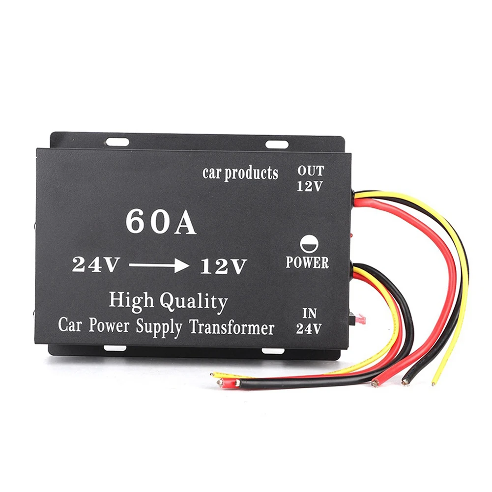 Car Durable 24V To 12V Step Down Power Converters Black Vehicle Power (60A) Auto Transformer Electronics Accesories
Car Durable 24V To 12V Step Down Power Converters Black Vehicle Power (60A) Auto Transformer Electronics Accesories