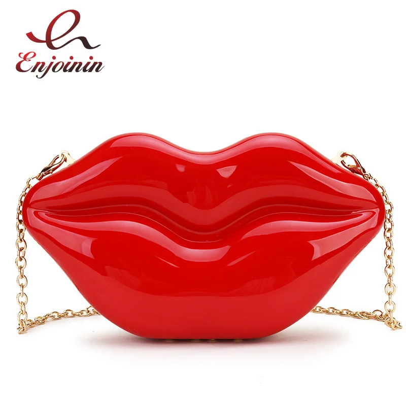 Sexy Red Lips Design Women Party Clutch Evening Bag Dazzling Female Chain Bag Crossbody Bag Purses and Handbags Pouch
Sexy Red Lips Design Women Party Clutch Evening Bag Dazzling Female Chain Bag Crossbody Bag Purses and Handbags Pouch