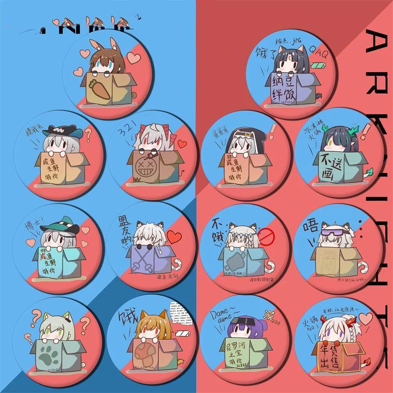 Arknights Toy Figures Anime Amiya Exusiai Silverash Badge Animation Derivatives Kawaii Round Brooch Plastic Cosplay Accessories
Arknights Toy Figures Anime Amiya Exusiai Silverash Badge Animation Derivatives Kawaii Round Brooch Plastic Cosplay Accessories