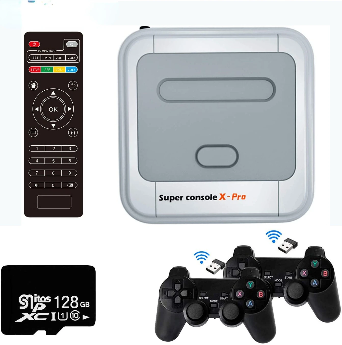 Retro Game Console X Pro 50+Emulator Amlogic S905X WiFi 50000+ Games HDMI-compatible 4K TV Box Video Game Player For PS1/N64/DC
Retro Game Console X Pro 50+Emulator Amlogic S905X WiFi 50000+ Games HDMI-compatible 4K TV Box Video Game Player For PS1/N64/DC