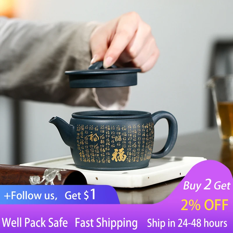 220ml Chinese Yixing Zisha Pot Green Mud Han Tile Big Mouth Teapot Kung Fu Tea Set Chinese Style Tea Set
220ml Chinese Yixing Zisha Pot Green Mud Han Tile Big Mouth Teapot Kung Fu Tea Set Chinese Style Tea Set