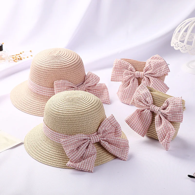 Large Bow Wide Brim Kids Sun Hat Girls Straw Sun Protection Beach Hat Summer Floppy Bucket Hat Crossbody Bag Baby Princess Cap
Large Bow Wide Brim Kids Sun Hat Girls Straw Sun Protection Beach Hat Summer Floppy Bucket Hat Crossbody Bag Baby Princess Cap