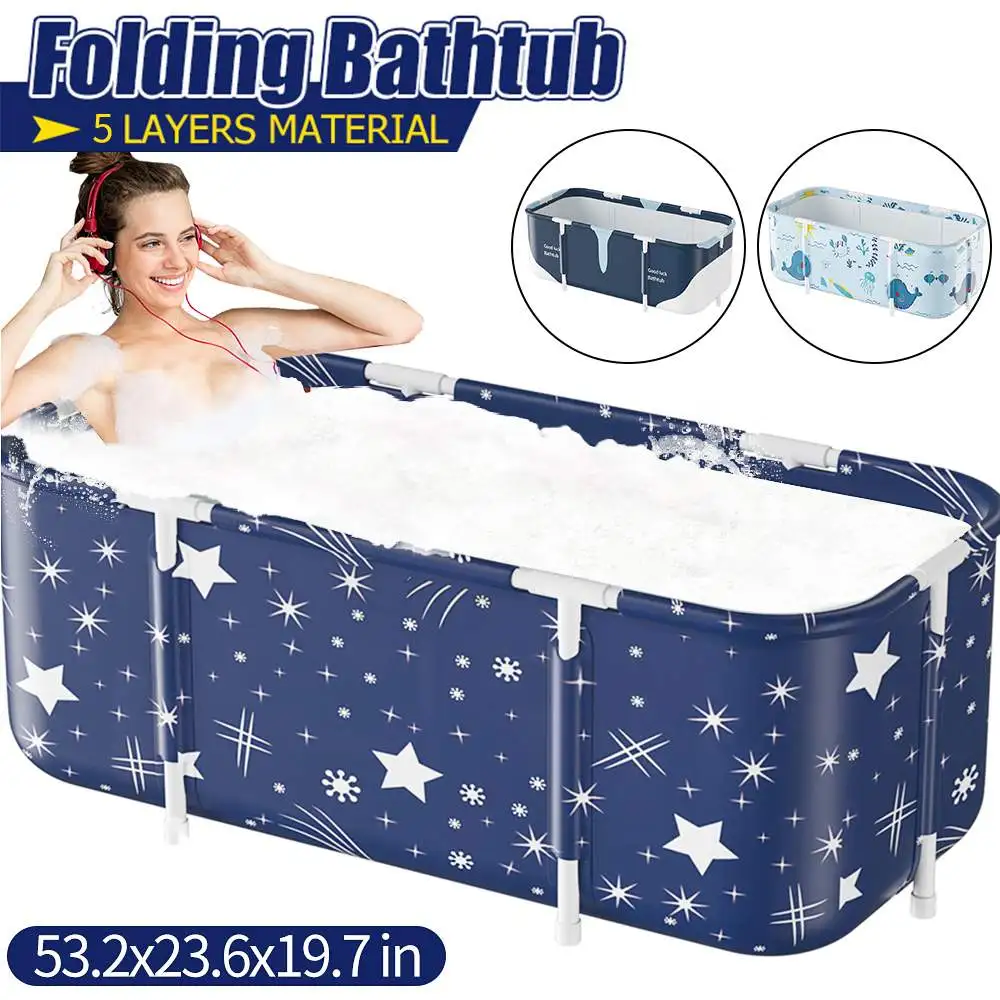 135cm Portable Folding Bathtub Large Plastic Bath Bucket Insulation Bathing Bath Barrel for Adult Children Swimming Pool Bathtub
135cm Portable Folding Bathtub Large Plastic Bath Bucket Insulation Bathing Bath Barrel for Adult Children Swimming Pool Bathtub