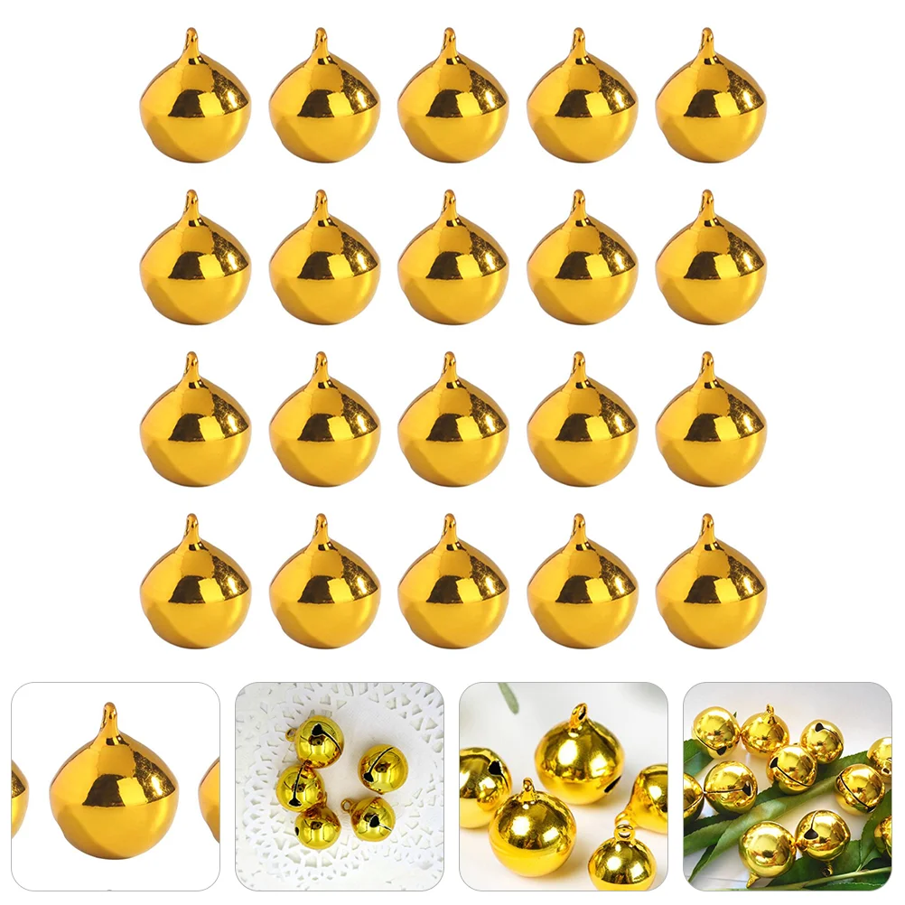 

Bells Christmas Jingle Mini Craft Holiday Wreath Diyhome Decoration Small Bulk Gold Xmas Tree Metal