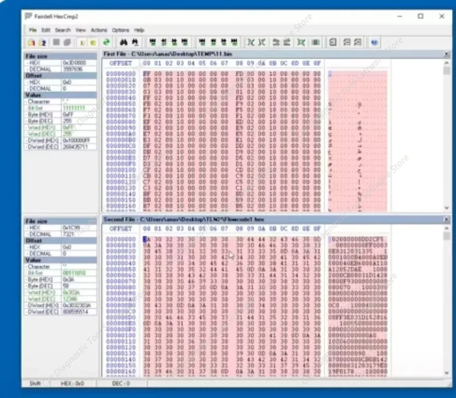 2026 год: HexCmp v2.34 + CRK — это программа для сравнения HEX-файлов и удобный HEX-редактор, объединяющие в себе функции приложения для сравнения HEX-файлов и удобного редактора HEX
2026 год: HexCmp v2.34 + CRK — это программа для сравнения HEX-файлов и удобный HEX-редактор, объединяющие в себе функции приложения для сравнения HEX-файлов и удобного редактора HEX