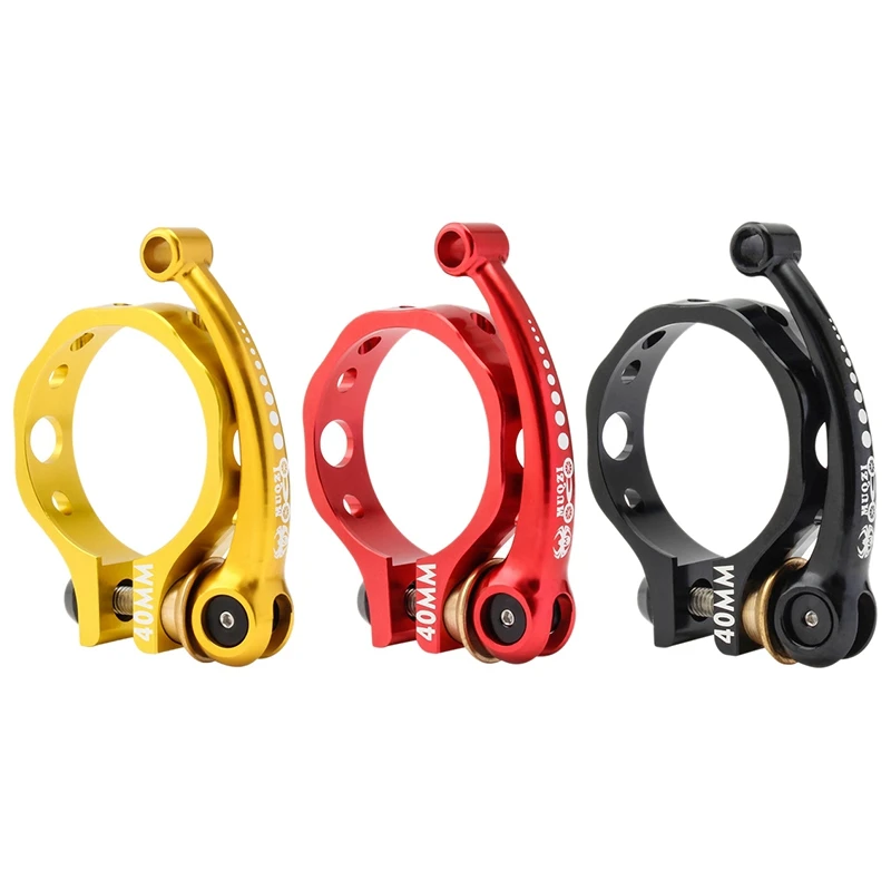 Велосипедный быстросъемный зажим для подседельного штыря, 40 мм
Велосипедный быстросъемный зажим для подседельного штыря, 40 мм