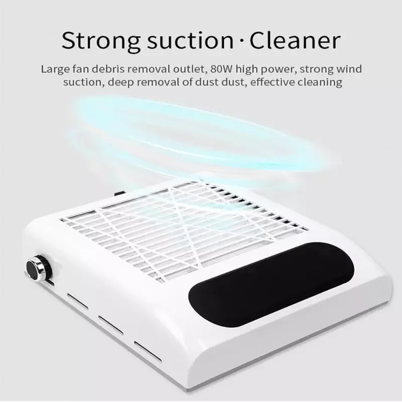 NEW 80W Vacuum Nail Dust Collect Professional Vacuum Cleaner For Nails With Strong Extractor Fan For Nail Manicure Salon Tool
NEW 80W Vacuum Nail Dust Collect Professional Vacuum Cleaner For Nails With Strong Extractor Fan For Nail Manicure Salon Tool