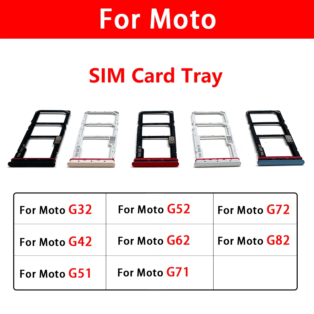 New SIM Card Slot Tray Holder For Moto G32 G42 G51 G52 G62 G71 G72 G82 SIM Card Reader Adapter Socket Replacement Parts With Pin
New SIM Card Slot Tray Holder For Moto G32 G42 G51 G52 G62 G71 G72 G82 SIM Card Reader Adapter Socket Replacement Parts With Pin