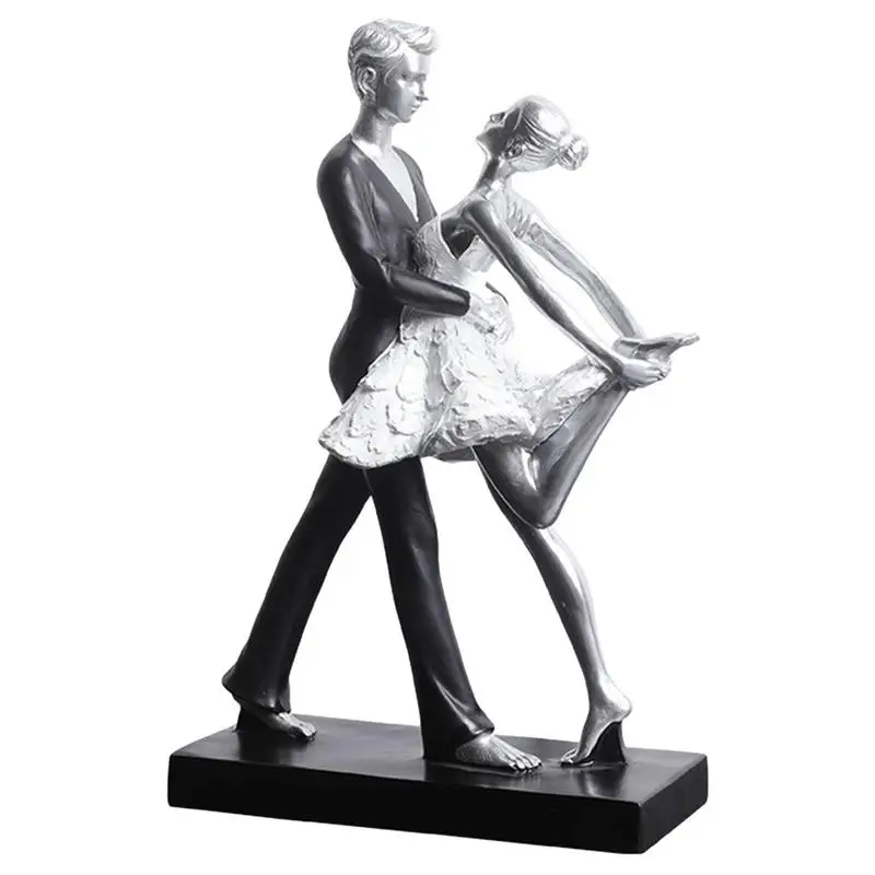 

Dancing Couple Art Resin Sculpture Decorative Romantic Sculptures Of Passionate Love And Ballet Abstract Figure Anniversary