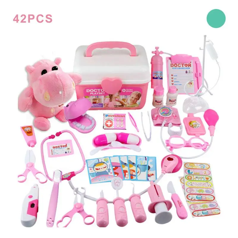 Doctor 42pcs Pretend Play Set Medical Pretend Play Set For Kids Girls And Boys Doctor Nurse Role Play Toys With Carrying Box
Doctor 42pcs Pretend Play Set Medical Pretend Play Set For Kids Girls And Boys Doctor Nurse Role Play Toys With Carrying Box