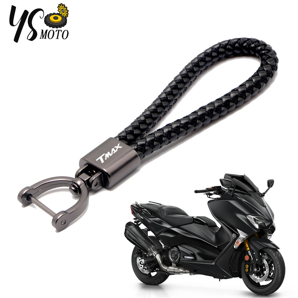 

For Yamaha T-MAX 530 tmax sx dx Tmax 500 T-MAX 560 tmax560 Custom LOGO Motorcycle accessories Braided Rope Keyring Keychain