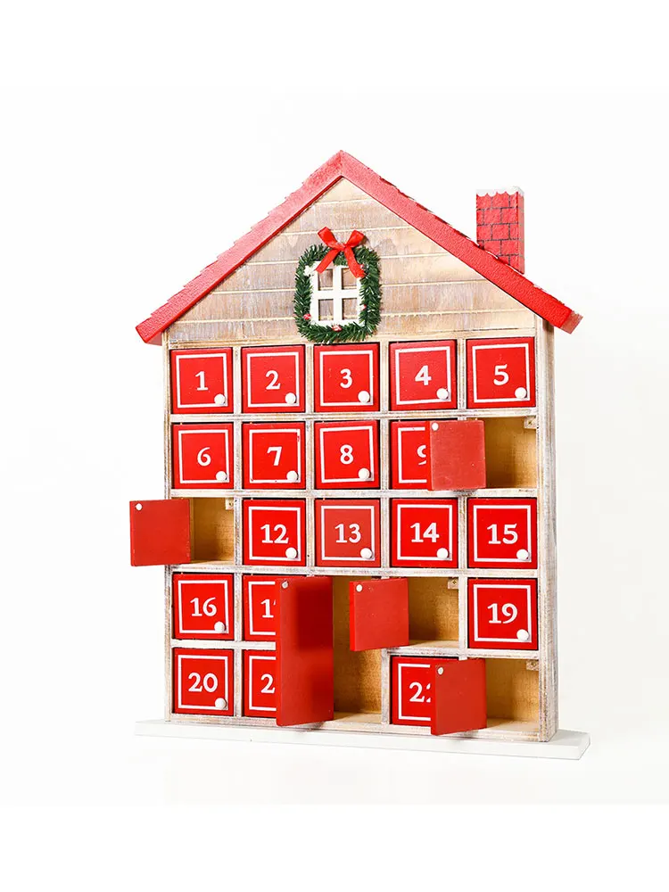 Red House DIY Advent Calendar Christmas Countdown Christmas Wooden Home Decoration Open Door candy box Lovely gift For Kid
Red House DIY Advent Calendar Christmas Countdown Christmas Wooden Home Decoration Open Door candy box Lovely gift For Kid