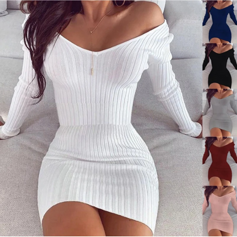 Summer Solid Dress For Women Streetwear Sexy V-Neck Off Shoulder Sleeve High Waist Office Lady Slim Hips Mini Dress 2022
Summer Solid Dress For Women Streetwear Sexy V-Neck Off Shoulder Sleeve High Waist Office Lady Slim Hips Mini Dress 2022
