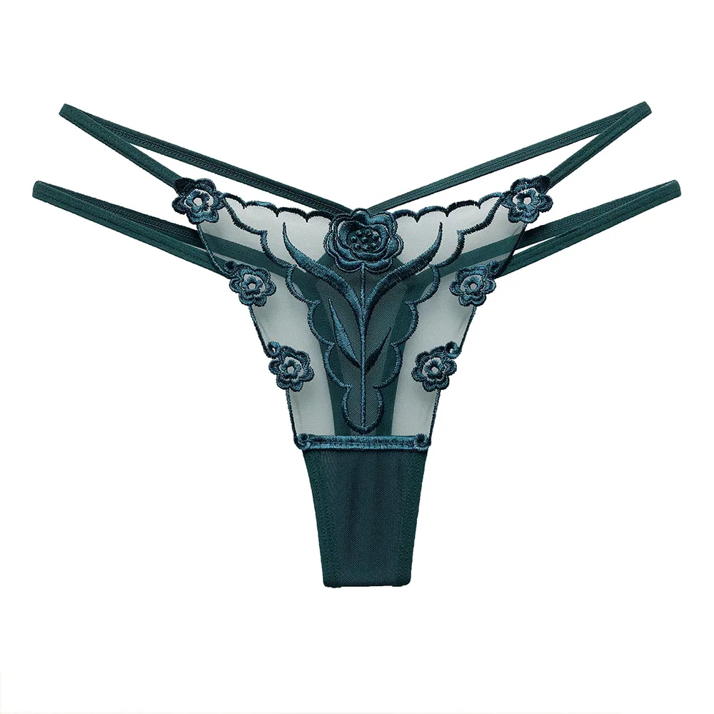 Sexy Embroidered Mesh Women's T-Back T-Shaped Panties Sheer See-through Young Women's Seductive Underwear Women's Fashion Hot
Sexy Embroidered Mesh Women's T-Back T-Shaped Panties Sheer See-through Young Women's Seductive Underwear Women's Fashion Hot