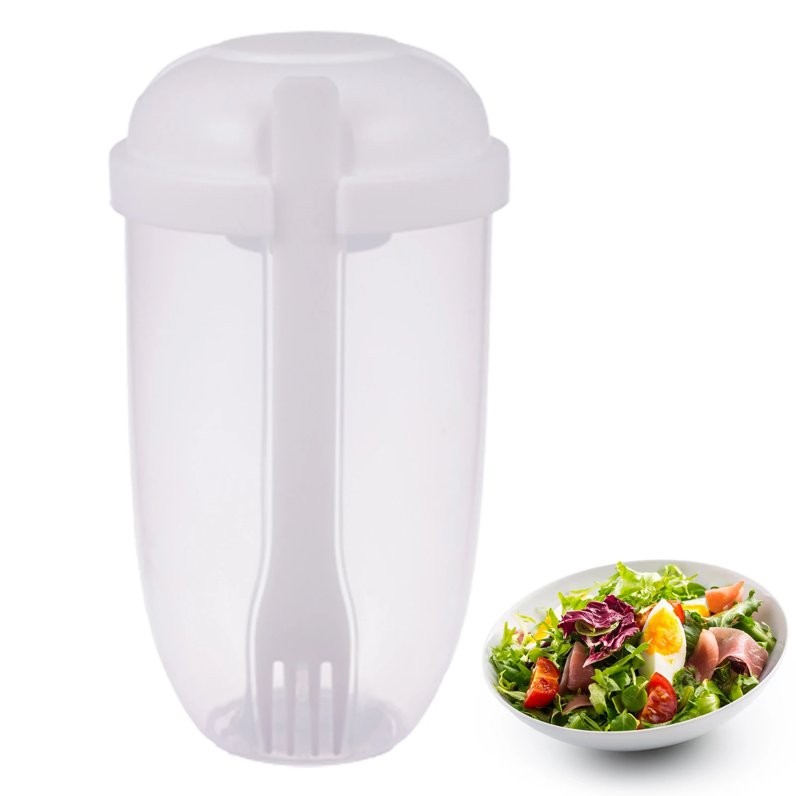 Portable Bottle Salad Container For Lunch Cup-Typed Salad Container As Lunch Salad Bento Box With Fork And Sauce Cup Bottle Food
Portable Bottle Salad Container For Lunch Cup-Typed Salad Container As Lunch Salad Bento Box With Fork And Sauce Cup Bottle Food