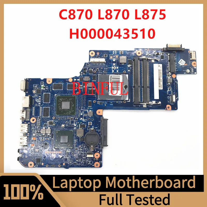 

Материнская плата H000043510 для ноутбука Toshiba Satellite C870 L870 L875, материнская плата SJTNV HD7610M 1G 100%, полностью протестированная, хорошо работает