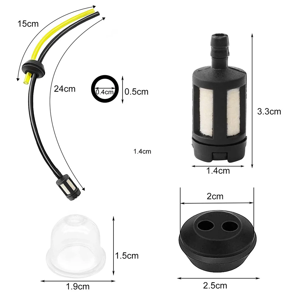 3pcs Replacement Fuel Hose Pipe + Tank Strainer Assy And Grommet For Grass Strimmer Trimmer Brush Cutter Chainsaw Parts
3pcs Replacement Fuel Hose Pipe + Tank Strainer Assy And Grommet For Grass Strimmer Trimmer Brush Cutter Chainsaw Parts