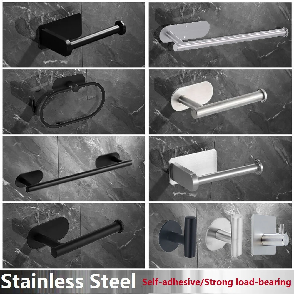 Bathroom Accessories Set Wall-mounted Towel Bar Toilet Paper Rack Stainless Steel Matte Sliver Black Gold Bathroom Hardware Set
Bathroom Accessories Set Wall-mounted Towel Bar Toilet Paper Rack Stainless Steel Matte Sliver Black Gold Bathroom Hardware Set
