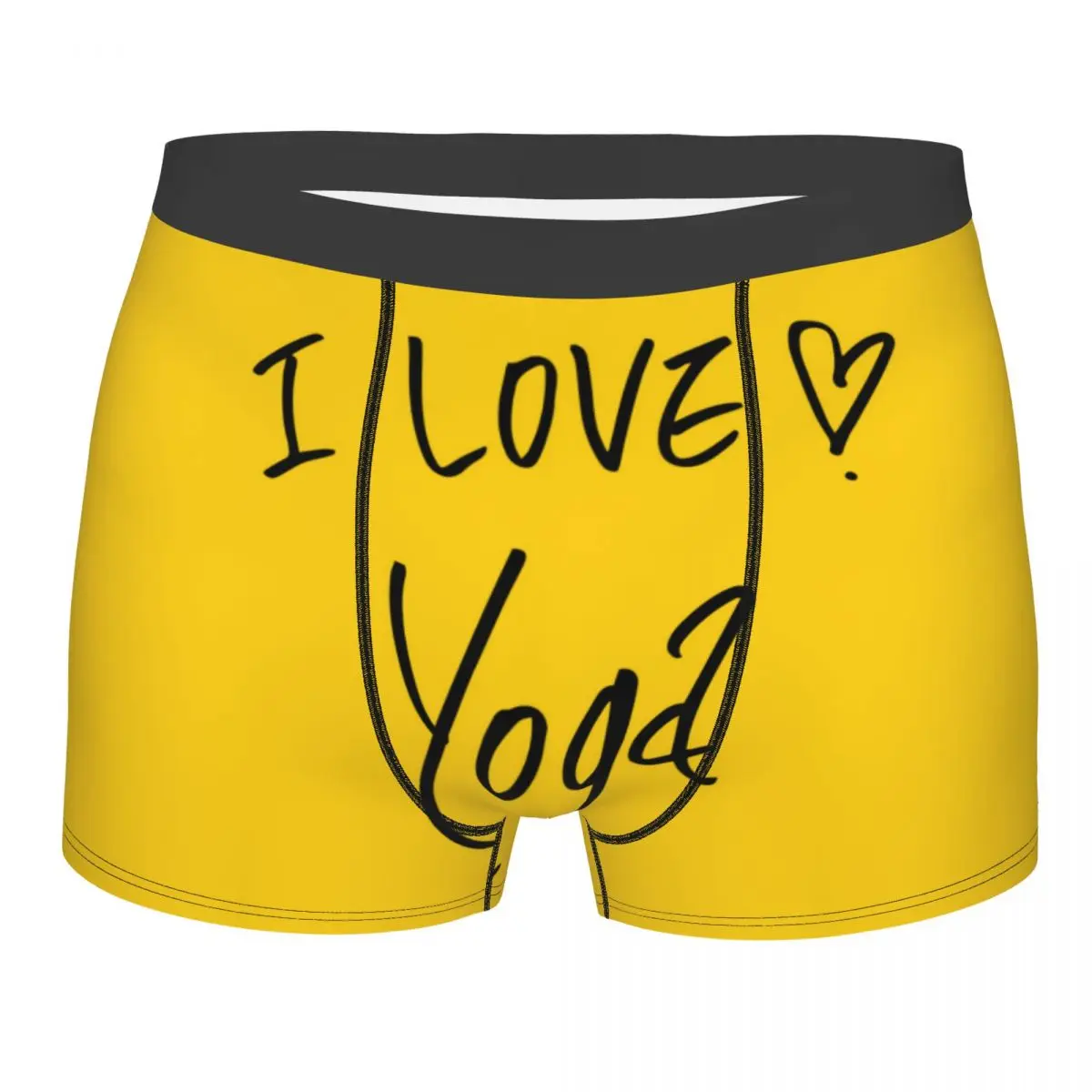 Мужские удобные трусы Boxershort, комплект нижнего белья с желтым принтом I Love Yoga, мужские боксеры
Мужские удобные трусы Boxershort, комплект нижнего белья с желтым принтом I Love Yoga, мужские боксеры