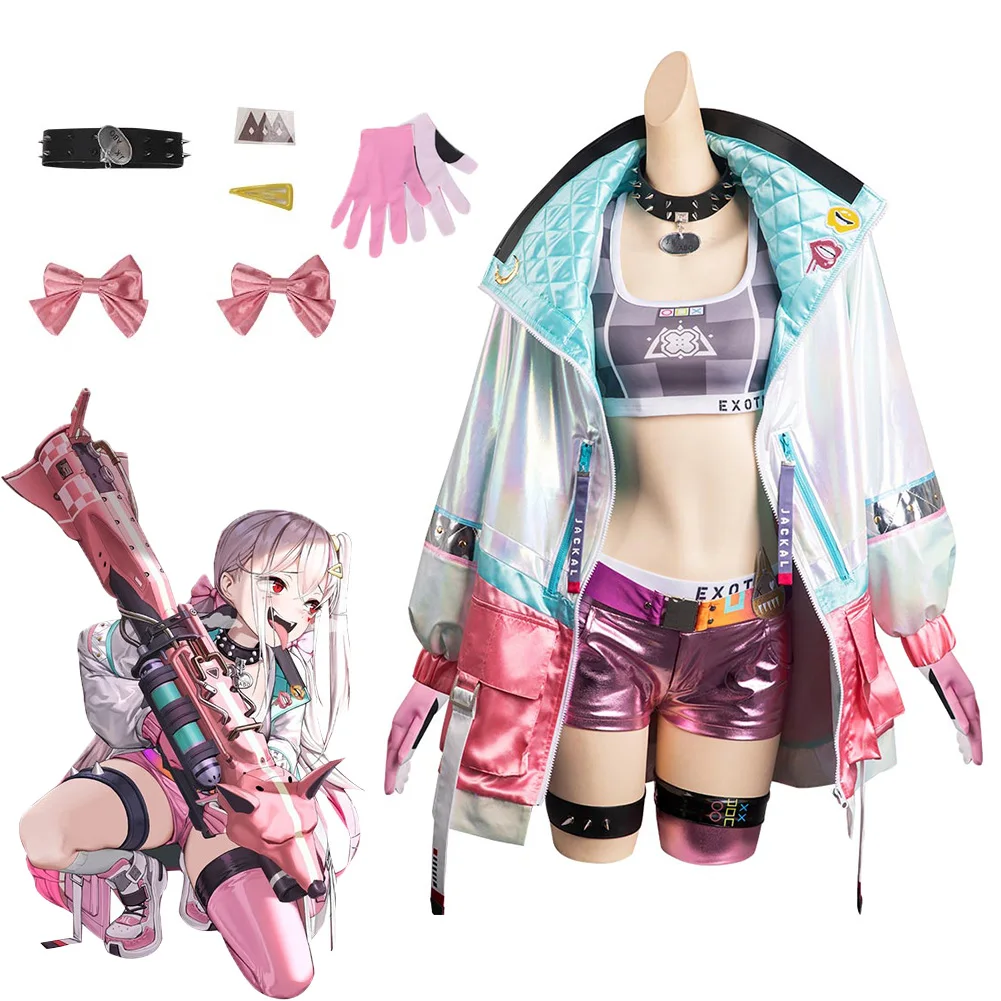 NIKKE:goddess of victory Jackal Cosplay Costume Top Pants Coat Role Play Outfits Halloween Carnival Party Suit For Adult Women
NIKKE:goddess of victory Jackal Cosplay Costume Top Pants Coat Role Play Outfits Halloween Carnival Party Suit For Adult Women