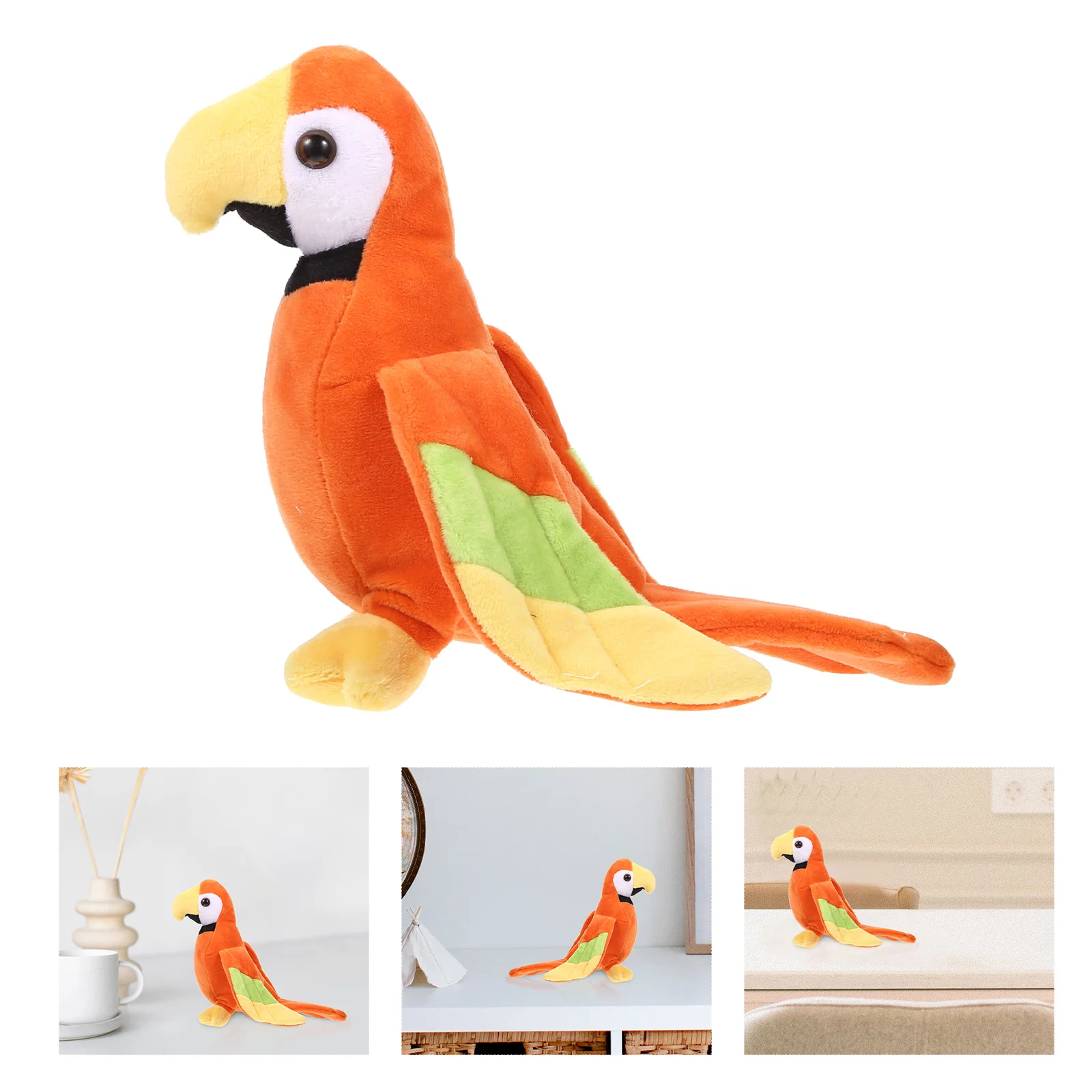 

Simulation Color Parrot Imitation Toy Decorative Children Toys Kids Birthday Present Animal Plush Fluffy Adorable Talking for