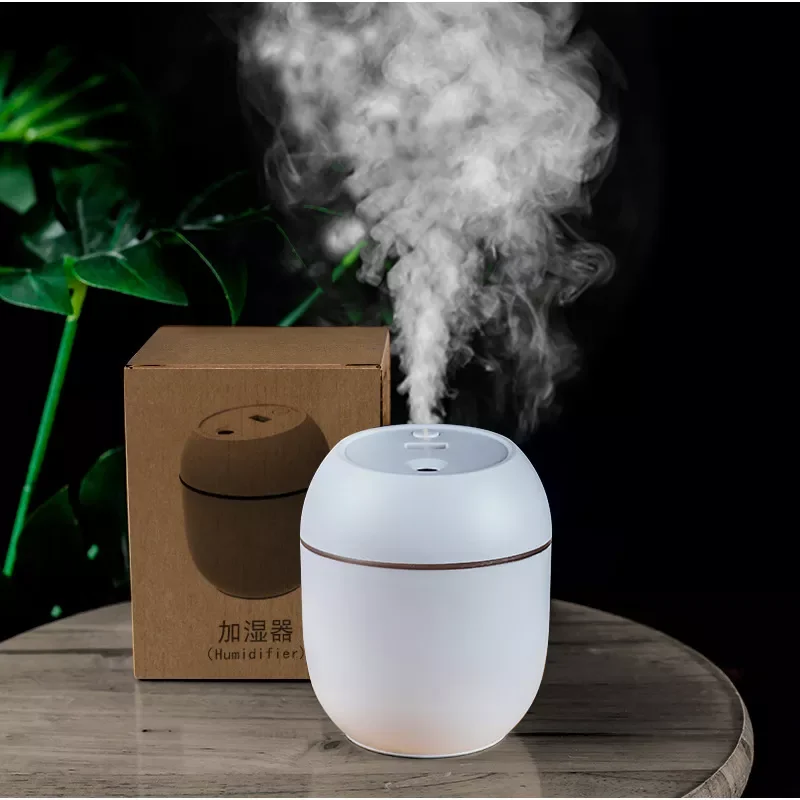 

250ML Mini Air Humidifier Ultrasonic Aroma Essential Oil Aromatherapy Diffuser for Home Car Fogger Mist Maker with Night Lamp