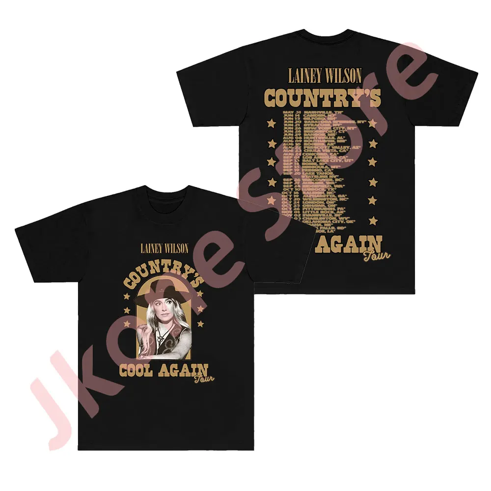 Lainey Wilson Country's Cool Again Tour Мерч футболки летние женские и мужские модные