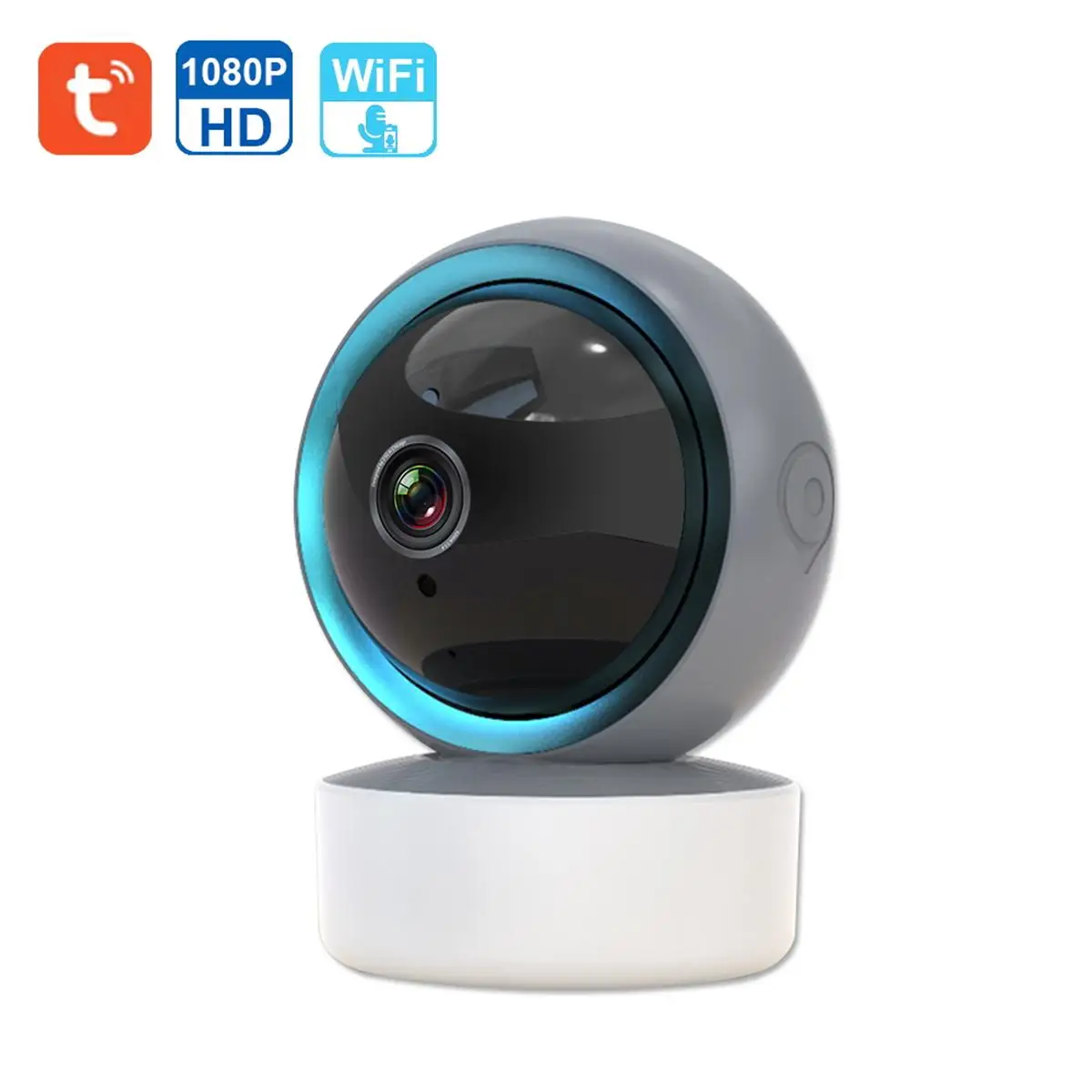 IP-камера 1080P, 3 Мп, WIFI, защита от обнаружения движения, работает с приложением Tuya
IP-камера 1080P, 3 Мп, WIFI, защита от обнаружения движения, работает с приложением Tuya