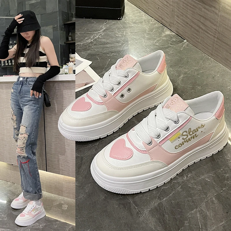 Autumn Platform Shoes Women Fashion Lace Up Breathable Women Sneakers Outdoor Durable Ladies Casual Low Top Shoes Lovely Pink
Autumn Platform Shoes Women Fashion Lace Up Breathable Women Sneakers Outdoor Durable Ladies Casual Low Top Shoes Lovely Pink