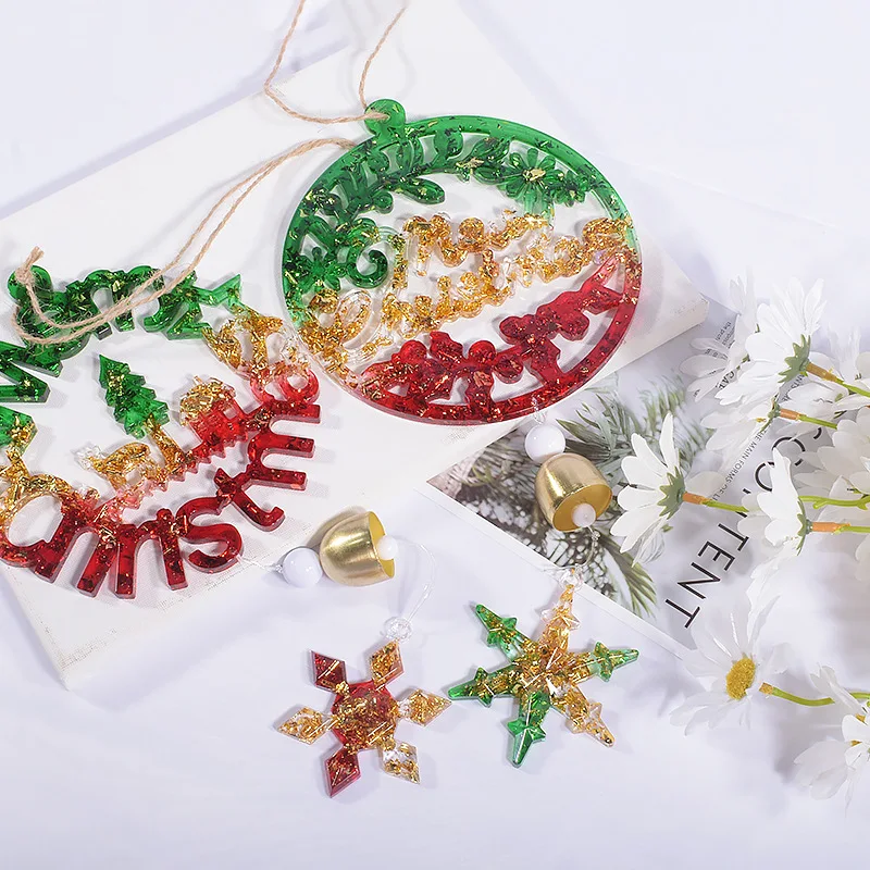 Christmas Pendant Silicone Mold DIY Elk Snowflake Christmas English Large Tag Silicone Mould Epoxy Resin Christmas Decora Crafts
Christmas Pendant Silicone Mold DIY Elk Snowflake Christmas English Large Tag Silicone Mould Epoxy Resin Christmas Decora Crafts