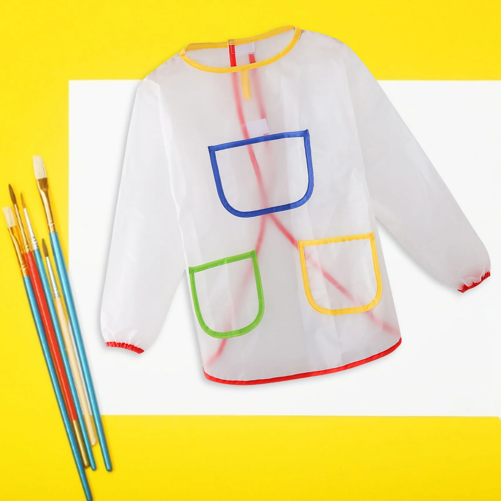 Clear Painting Smocks For Toddlers Splash-proof Kids Artist Aprons Waterproof Cover With Long Sleeves And 3 Pockets For Drawing
Clear Painting Smocks For Toddlers Splash-proof Kids Artist Aprons Waterproof Cover With Long Sleeves And 3 Pockets For Drawing