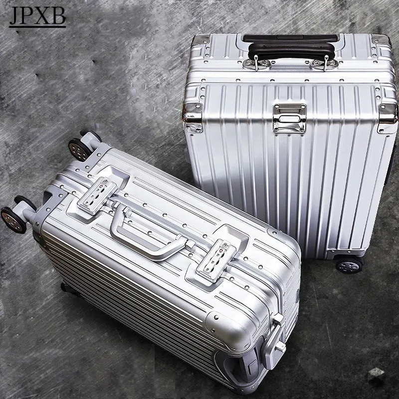 Aluminum Magnesium Alloy Trolley Case Frame Boarding Luggage Travel Password Box Grande Valise De Voyage Suitcases Free Shipping
Aluminum Magnesium Alloy Trolley Case Frame Boarding Luggage Travel Password Box Grande Valise De Voyage Suitcases Free Shipping