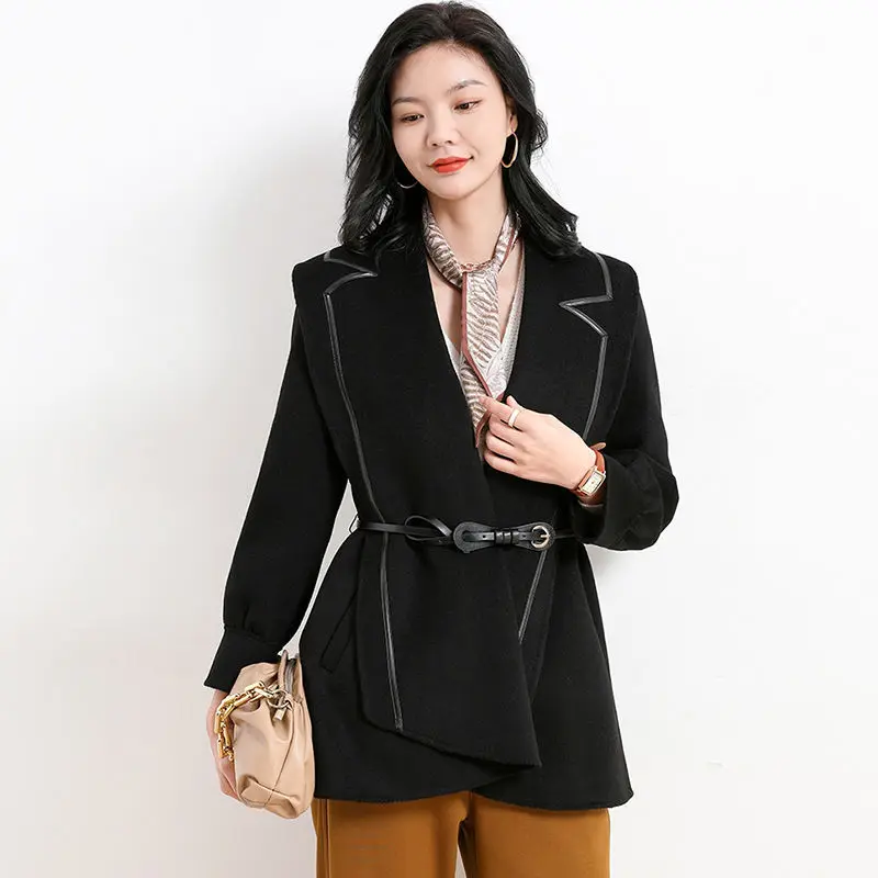 High Count Wool 2023 Autumn/Winter New Fashion Korean Edition Cardigan Double Face Wool Coat Women
High Count Wool 2023 Autumn/Winter New Fashion Korean Edition Cardigan Double Face Wool Coat Women