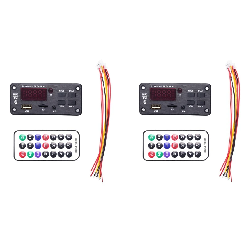 2X Wireless Bluetooth MP3 WMA Decoder Board Remote Control Player 12V Audio Module Support USB TF FM Audio Radio Module
2X Wireless Bluetooth MP3 WMA Decoder Board Remote Control Player 12V Audio Module Support USB TF FM Audio Radio Module
