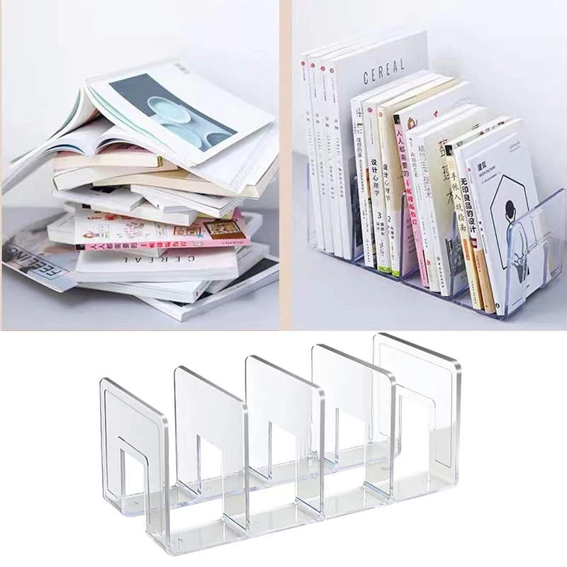 Desk Organizer Transparent Multi-layer Bookend 4 Layers Book Shelf Plastic Portable Office School Stationery Library Tools
Desk Organizer Transparent Multi-layer Bookend 4 Layers Book Shelf Plastic Portable Office School Stationery Library Tools