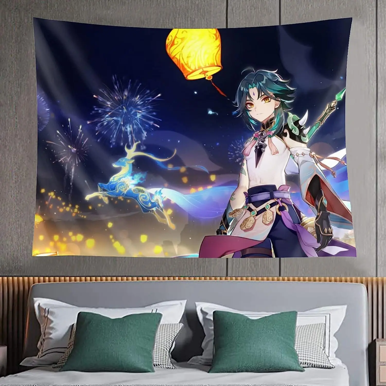 , Гобелен Game Genshin Impact Xiao, 80x60 дюймов, настенный гобелен в стиле аниме, дорогой путешественник, я желаю
, Гобелен Game Genshin Impact Xiao, 80x60 дюймов, настенный гобелен в стиле аниме, дорогой путешественник, я желаю