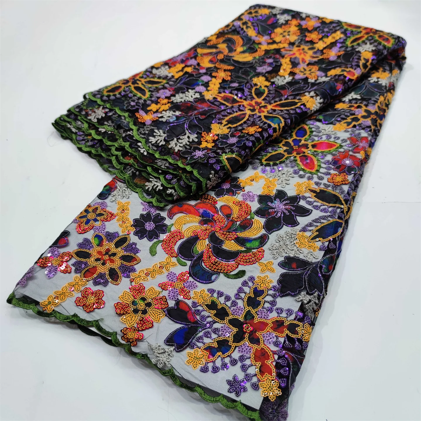 Luxury African Lace Fabric 2022 for Gown Sewing French Sequins Tissus en Dentelle 5 Yards for Nigerian Asoebi Dress XYYN24
Luxury African Lace Fabric 2022 for Gown Sewing French Sequins Tissus en Dentelle 5 Yards for Nigerian Asoebi Dress XYYN24