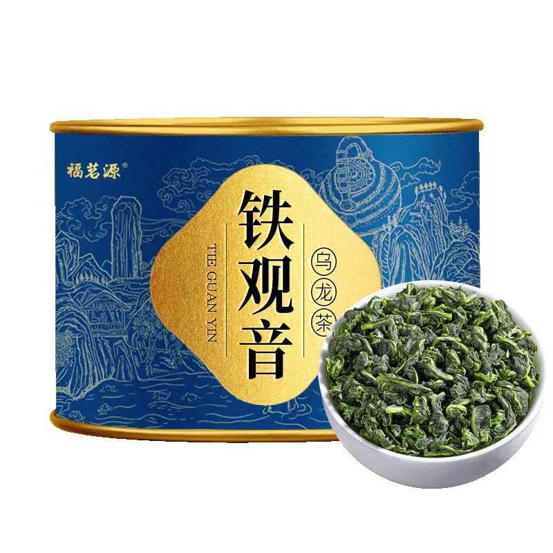 

Новинка Anxi Tieguanyin, ароматный чай Oolong с орхидеей, ароматный чай, пенопласт, консервированный, 100 г/банка, подарок