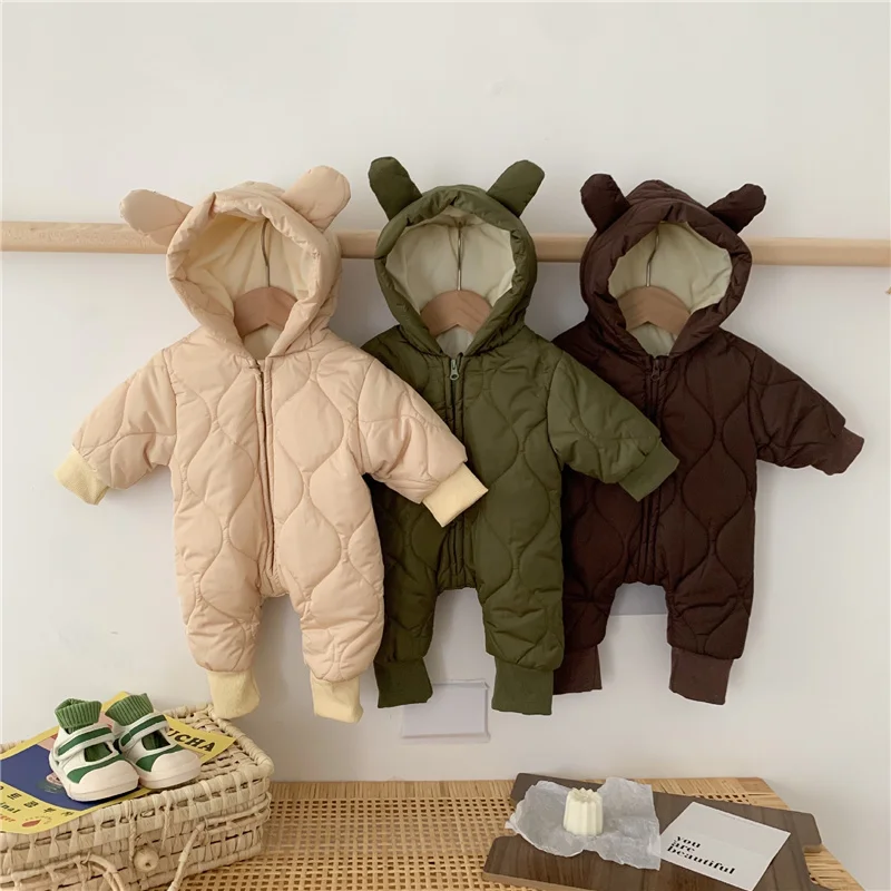 Toddler Baby Warm Solid Rompers for Winter Cute Newborn Baby Boy Girl Hooded Jumpsuit Infant Thickened Outwear 0-3Y
Toddler Baby Warm Solid Rompers for Winter Cute Newborn Baby Boy Girl Hooded Jumpsuit Infant Thickened Outwear 0-3Y