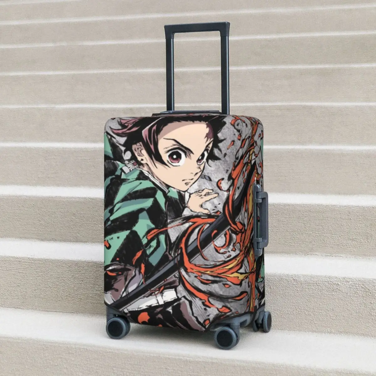 Tanjiro Demon Slayer Dragon Suitcase Cover Kimetsu no Yaiba Elastic Cruise Trip Protection Luggage Supplies Flight
Tanjiro Demon Slayer Dragon Suitcase Cover Kimetsu no Yaiba Elastic Cruise Trip Protection Luggage Supplies Flight