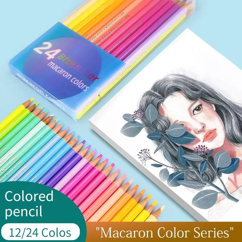 Brutfuner Macaron 12/24 Colors Colored Pencils Professional Pastel Drawing Pencils Colour Pencils Art Supplies For Artist
Brutfuner Macaron 12/24 Colors Colored Pencils Professional Pastel Drawing Pencils Colour Pencils Art Supplies For Artist